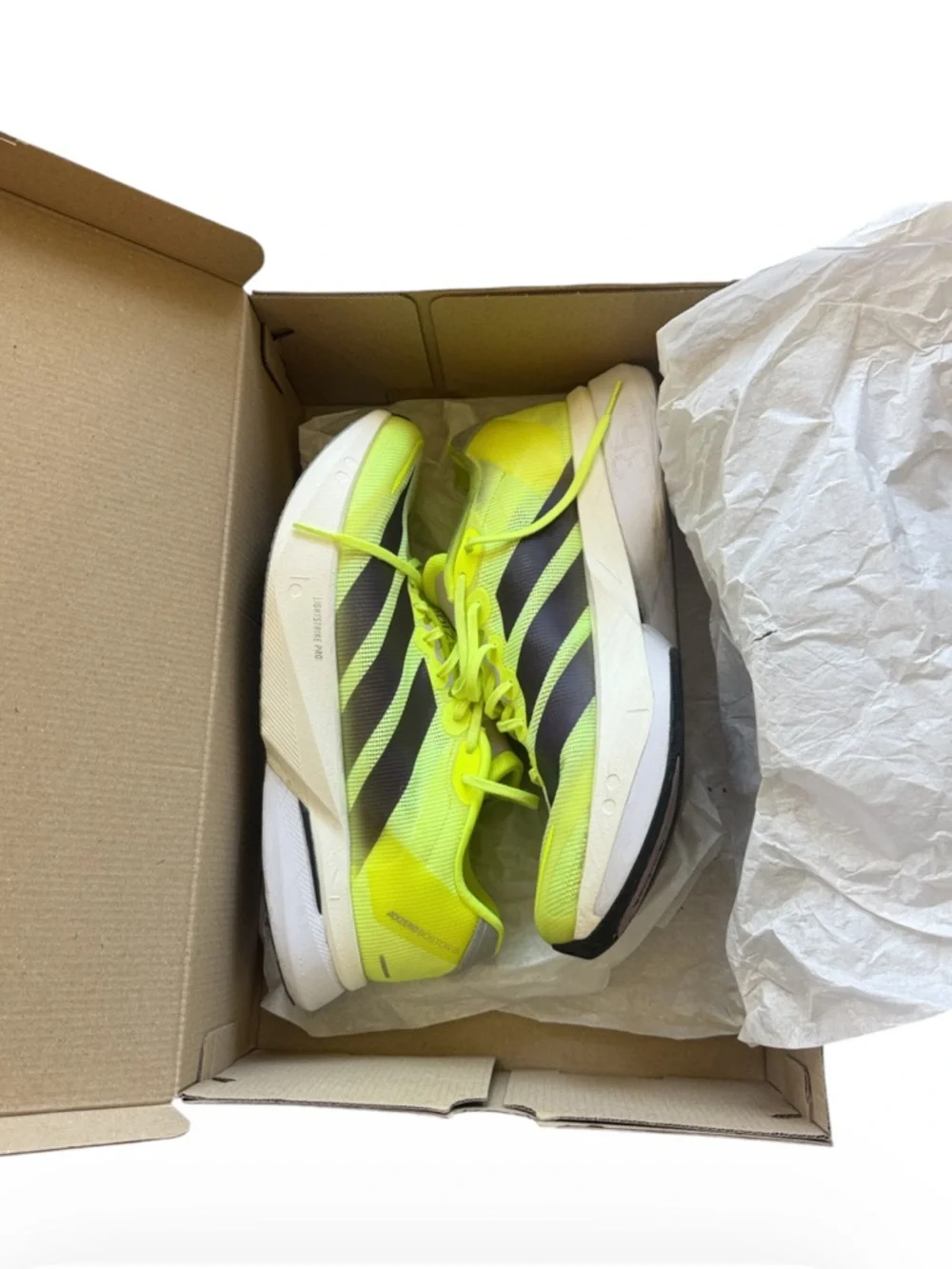 Adidas ADIZERO BOSTON 13M Men's Sneakers JQ2553 Lucid Lemon / Core Black 11.5